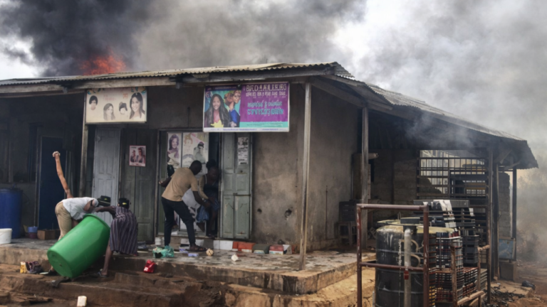 Fire Outbreak Destroys Fourteen Living Rooms and Forty-Two Stores at Atonsu Market