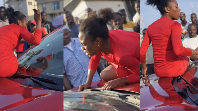 “Lady Refuses to Get Down from Boyfriend’s Car After He Made Money and Wants a Breakup”