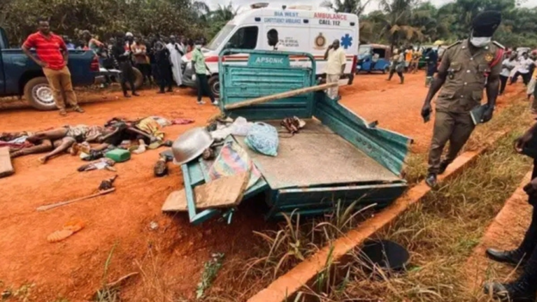 Seven Dead in Tragic Road Crash at Asikuma Involving Timber Truck and Tricycle