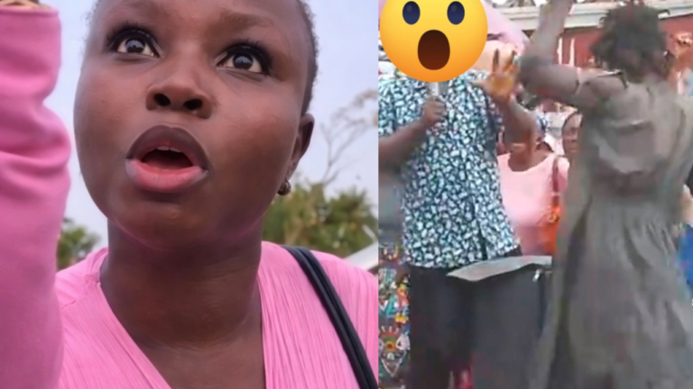 Lady Confronts Pastor Who Refused to Pay Her the Balance After Hiring Her to Act Like a Mad Woman in His Church