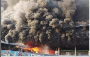 Kumasi Kejetia: Fire Destroys Wholesale Shop in Kejetia Dubai